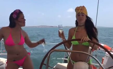 Camila Sodi y su sexy chapuzón en el mar