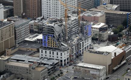 Colapsa hotel en Nueva Orleans; reportan al menos 13 heridos 