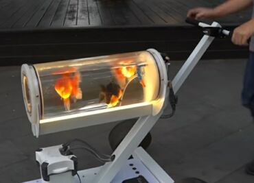 Viral: youtuber crea pecera carreola para sacar a pasear a sus peces