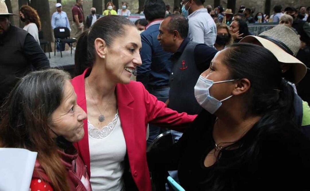 Adelantó que próximamente se verá mayor fuerza de trabajo en los trabajos de la línea dorada. Foto: tomada de Twitter @Claudiashein 