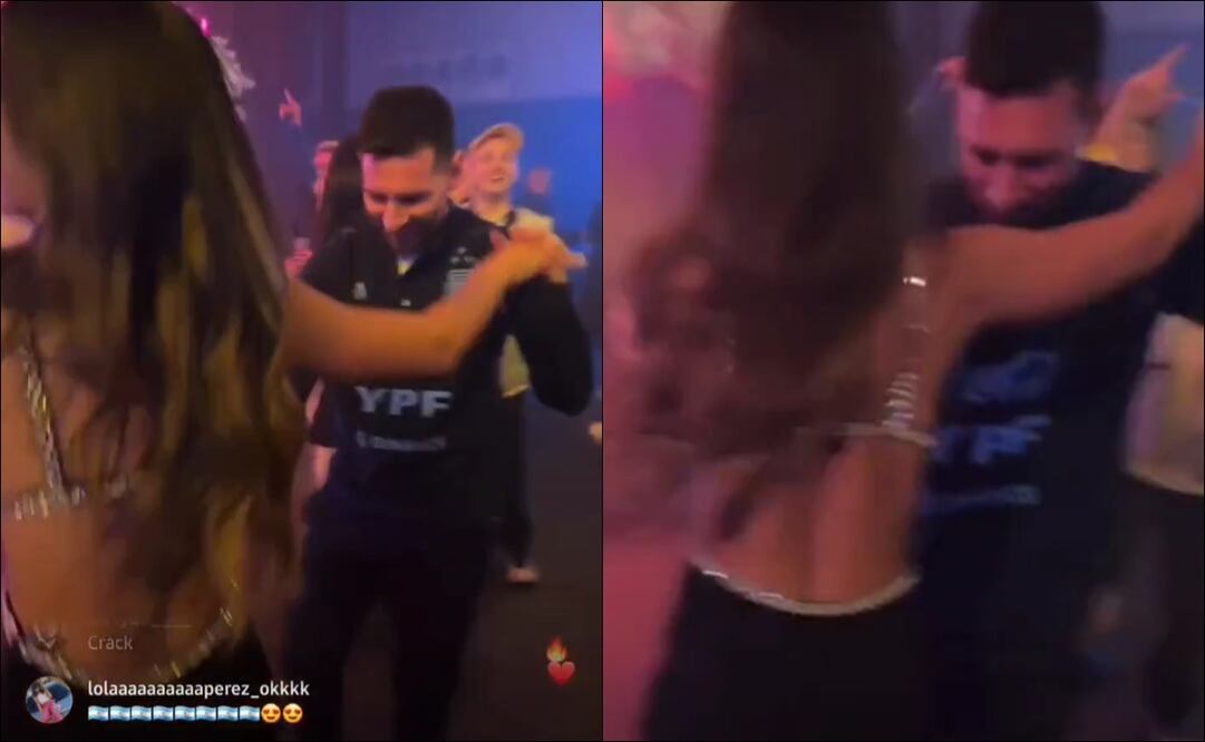 Messi en la fiesta de Argentina