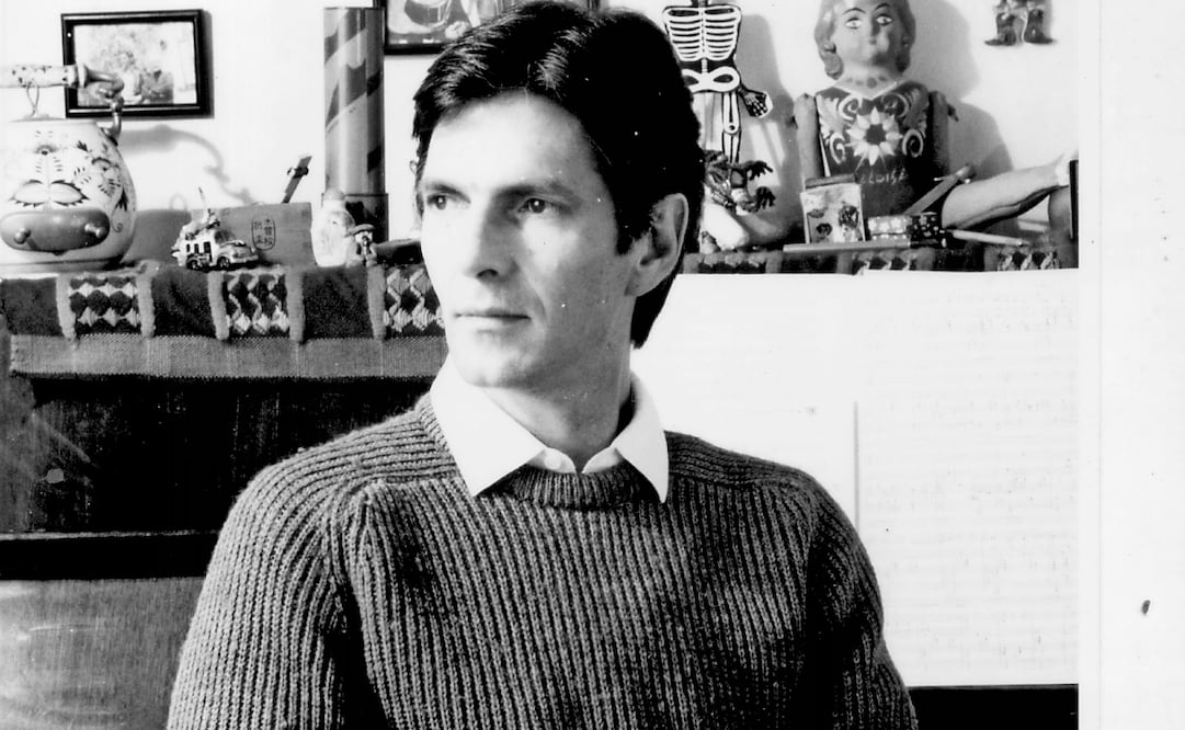Mario Lavista en su estudio, ca. 1986. Foto: Paulina Lavista