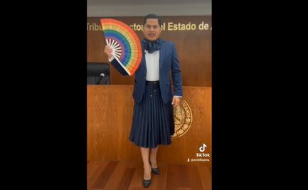 Magistrade electoral no binarie de Aguascalientes explica a críticos uso del pleno para grabar TikToks