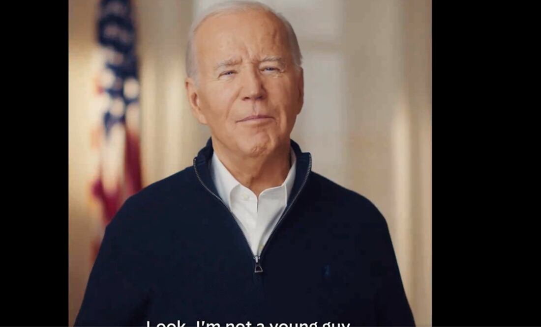 El mandatario Joe Biden enumera los logros de su primera gestión en un nuevo spot. Foto: tomada de video