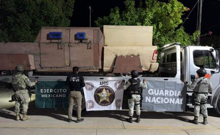 Aseguran dos vehículos “monstruo” en Pitiquito, Sonora; las camionetas cuentan con reporte de robo en California, EU