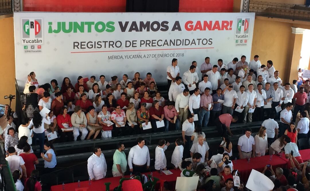 Aspirantes a candidaturas en Yucatán. (FOTO: Cuauhtémoc Moreno Cabrera. EL UNIVERSAL)
