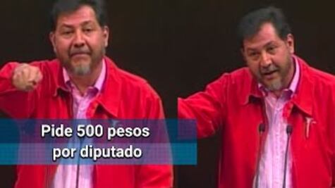 Noroña arma "vaquita" para Evo