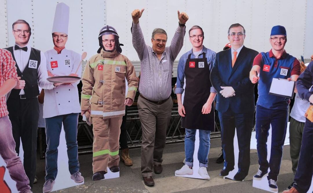 Marcelo Ebrard tras evento en Ixtapaluca. Twitter @m_ebrard