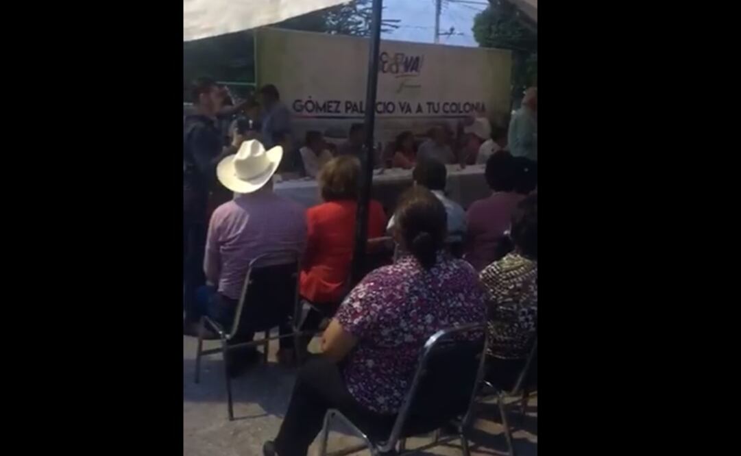 En un video que circula en redes sociales, se aprecia a Herrera Ale durante un evento de gobierno hablando enérgicamente con micrófono en mano. Foto: CAPTURA DE PANTALLA