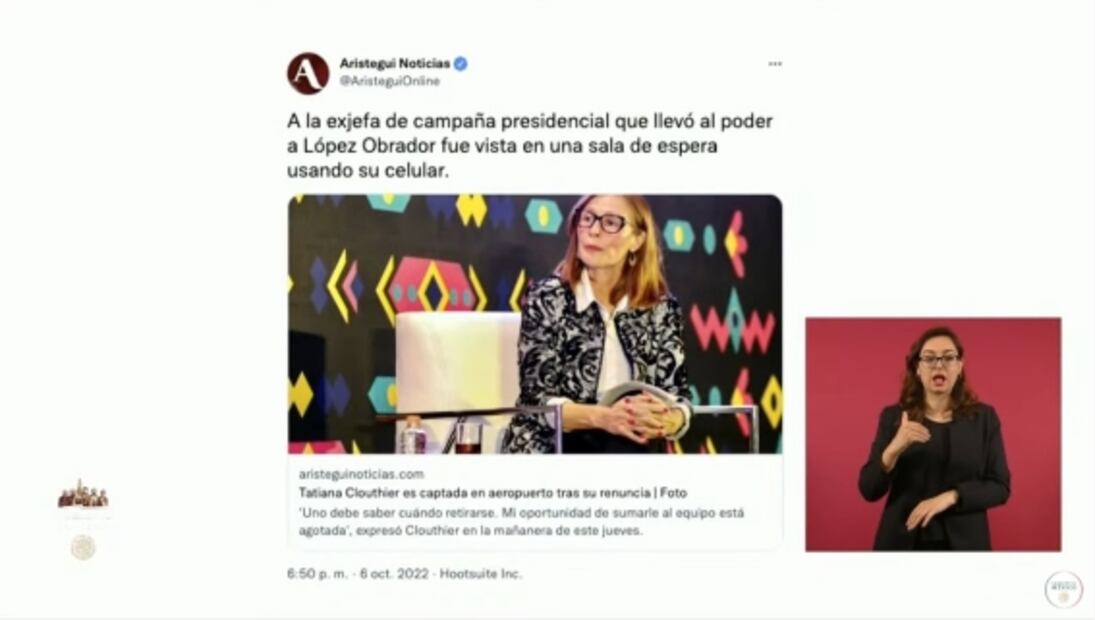 La mañanera de AMLO, 11 de octubre, minuto a minuto