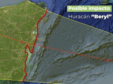 Huracán Beryl en vivo; Últimas noticias, afectaciones y trayectoria hacia México