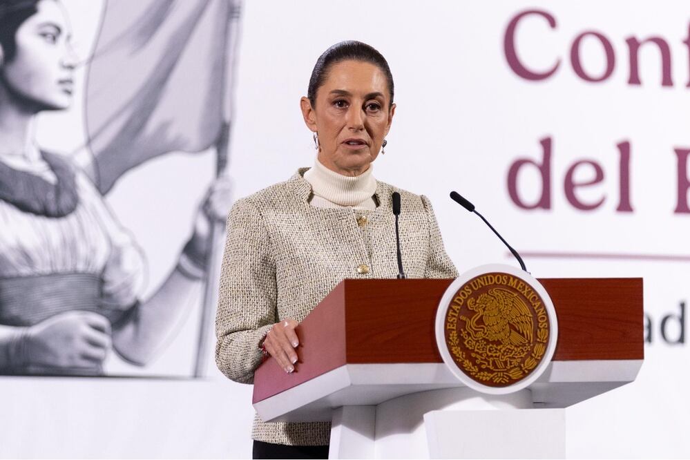 Conferencia mañanera de la presidenta Claudia Sheinbaum Pardo, este 30 de enero de 2025, desde Palacio Nacional. Foto: Hugo Salvador / EL UNIVERSAL