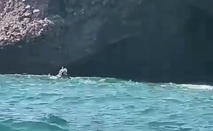 Buscan a turista que cayó de embarcación al mar por fuerte oleaje en bahía de Mazatlán