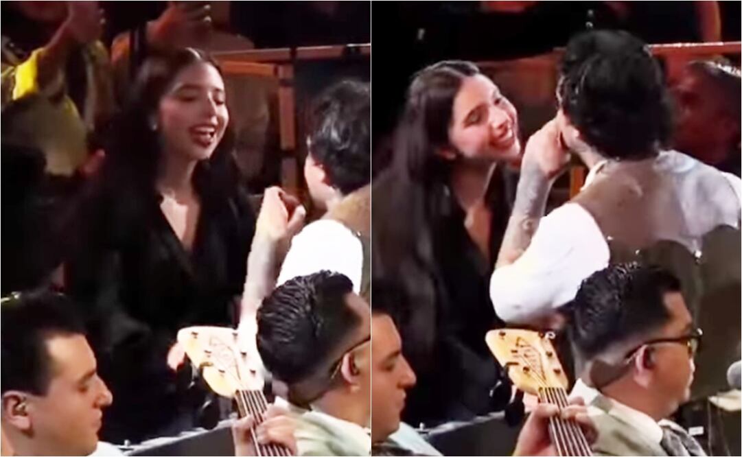 Ángela Aguilar y Christian Nodal en el Palenque de la Feria de Texcoco del sábado 5 de abril.
Fotos: Instagram