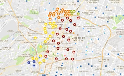 Mapa. Colonias con alto riesgo sísmico en la capital