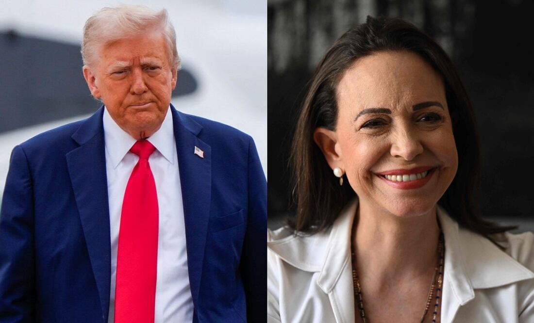 Donald Trump felicita a María Corina Machado por premio Nobel de la Paz, reportan. Foto: especial