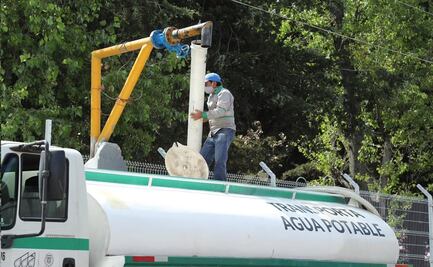 Refuerzan la distribución de agua potable tras corte de suministro en Edomex