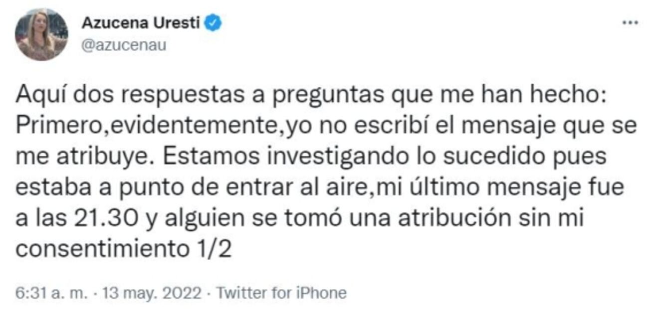 Azucena Uresti explica mensaje a papá de Debanhi
