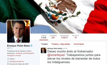 Peña Nieto desea éxito al gobernador Omar Fayad