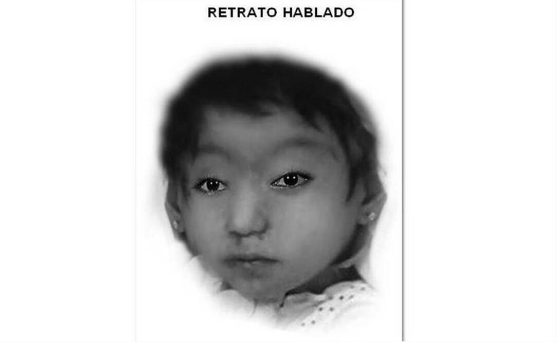 Difunden retrato hablado de menor hallada en maleta
