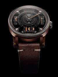 La grandeza del bronce en un reloj avant-garde