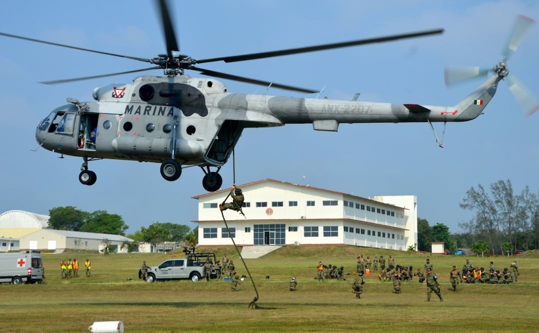 Fue en el polígono naval de Base de Las Bajadas en el puerto de Veracruz. Foto: Semar