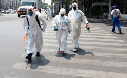 Sanitizan "Ciudad Perdida" de Tacubaya para evitar contagios por Covid