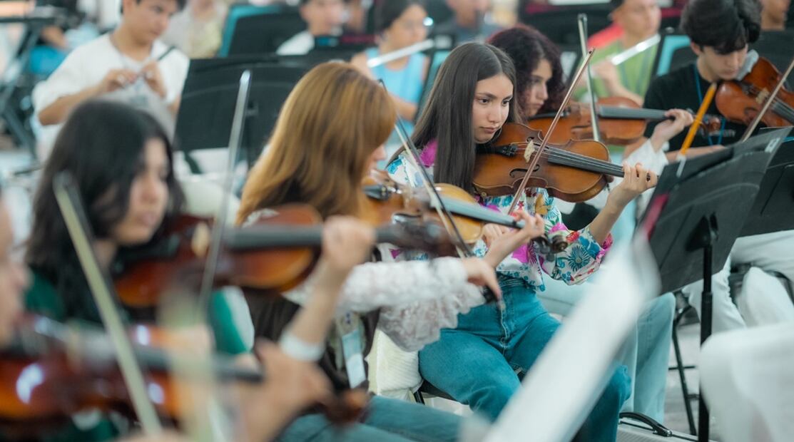 La gira 32° de la Orquesta Sinfónica Infantil de México se llevará a cabo del 31 de julio al 4 de agosto.
Foto: Secretaría de Cultura