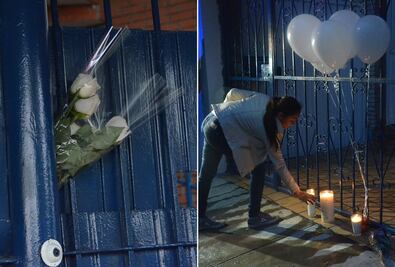 Colocan globos y flores tras ataque en escuela de Monterrey