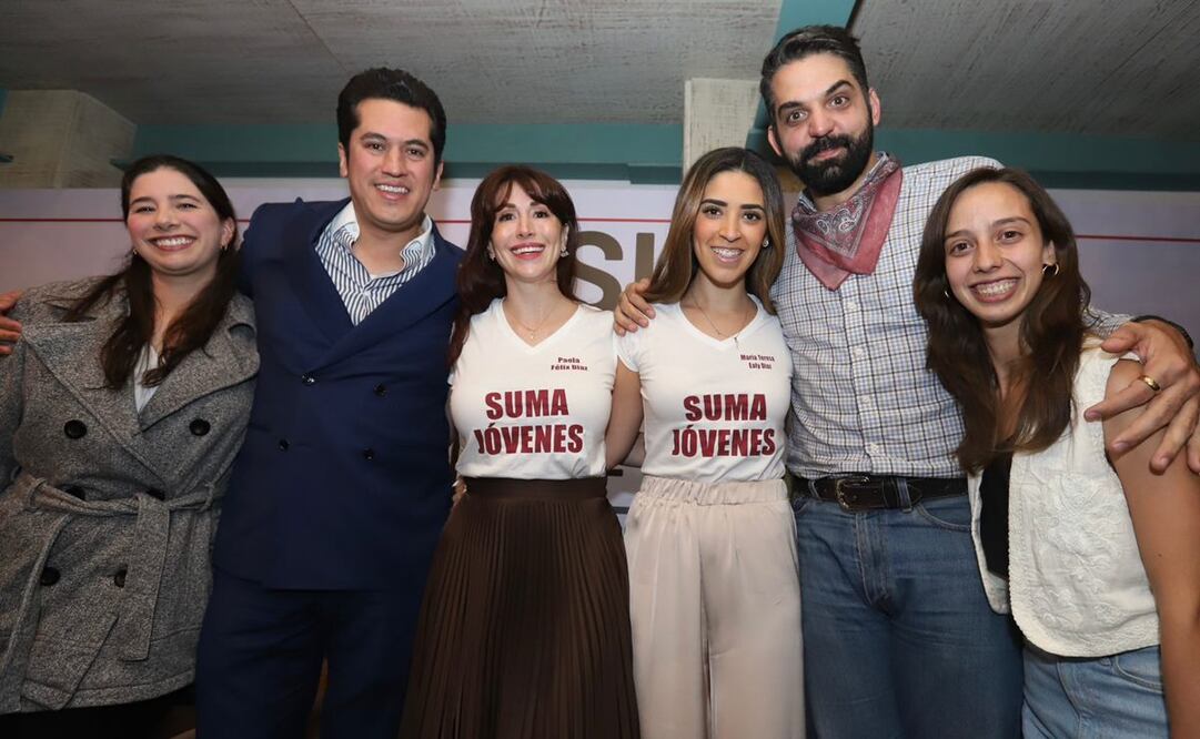 Encuentro de SUMA JÓVENES, Coordinadora de SUMA Mujeres Nacional, Paola Félix Díaz, el senador de la República Israel Zamora Guzmán, Antonio Attolini, María Teresa Ealy, Camila Martínez y la Jugadora Olímpica de Ajedrez, Multicampeona Nacional Juvenil, Campeona Nacional Absoluta, Campeona Universitaria y Docente de la Universidad Anáhuac, Paulina Carreras. Foto: Berenice Fregoso/EL UNIVERSAL