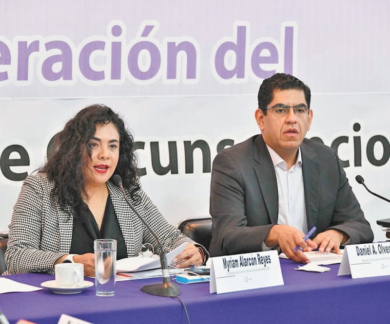 La consejera electoral Myriam Alarcón Reyes informó que cada demarcación se dividirá en 6,7 o 9 circunscripciones. Foto: ESPECIAL