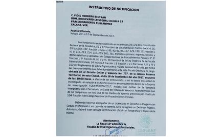 Citan a declarar ministerialmente a Fidel Herrera