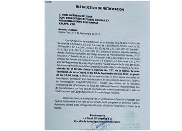 Citan a declarar ministerialmente a Fidel Herrera