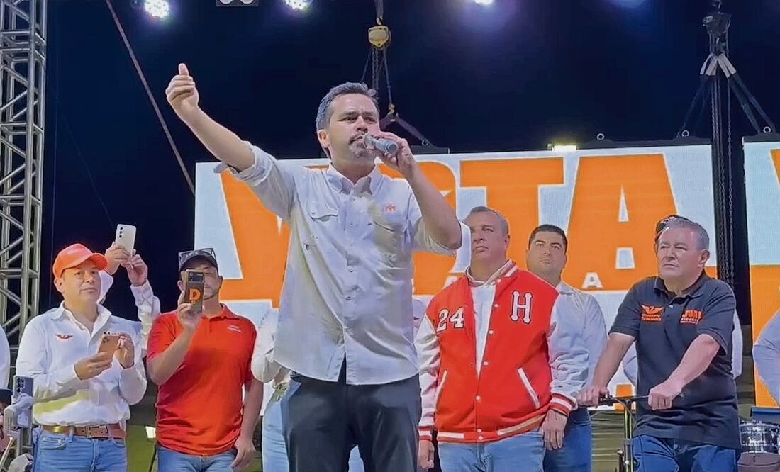 El candidato del partido naranja aseguró que, de alcanzar la Presidencia, volverá a convertir a la República Mexicana en un lugar seguro para todos. Foto Especial