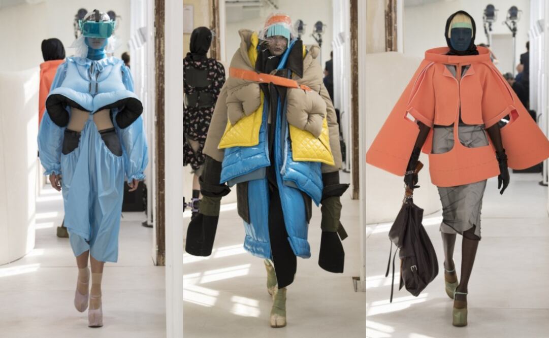 Las modelos lucieron 32 looks diferentes inspirados en un universo virtual y tecnológico. Foto: Cortesía Maison Margiela