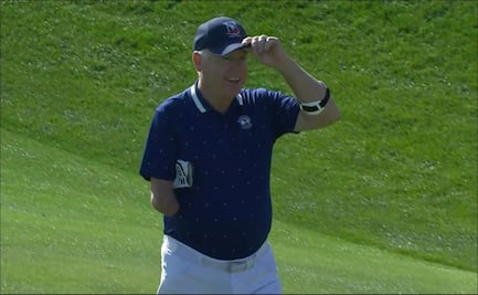 Golfista con un solo brazo logra hoyo en uno y rompe las redes sociales