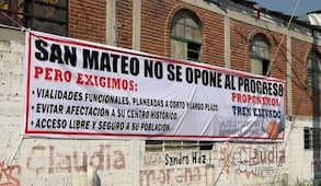 Vecinos frenan estudios del Tren México-Querétaro en San Mateo Ixtacalco; acusan falta de información sobre obras de mitigación