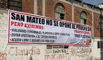 Vecinos frenan estudios del Tren México-Querétaro en un poblado de Cuautitlán; acusan falta de información sobre obras de mitigación