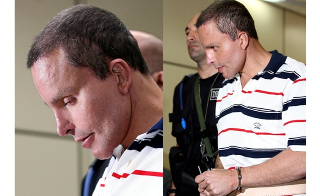 Archivo del 3 de octubre de 2007. Juan Carlos Ramírez Abadía, "Chupeta" llega al Sexto Juzgado Criminal para prestar su declaración en Sao Paulo, Brasil. Foto: EFE