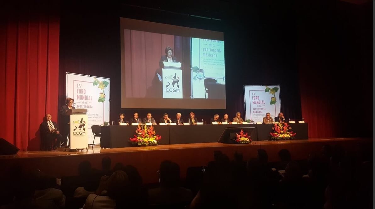 Presentación del cuarto foro Mundial de Gastronomía Mexicana. 