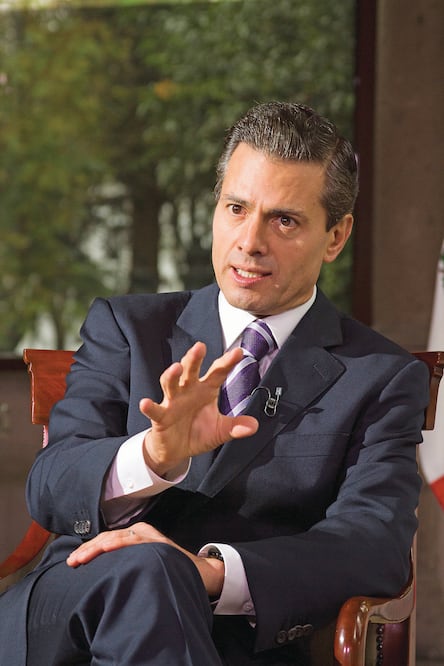 El presidente Enrique Peña Nieto señaló en entrevista que la economía no está en crisis (FEDERICO GAMA. EL UNIVERSAL)
