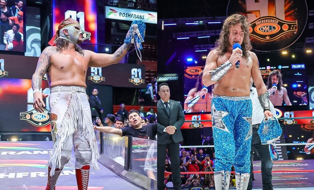 Los protagonistas de Homenaje a Dos Leyendas volverán a enfrentarse en la México | FOTO: @cmll_mx