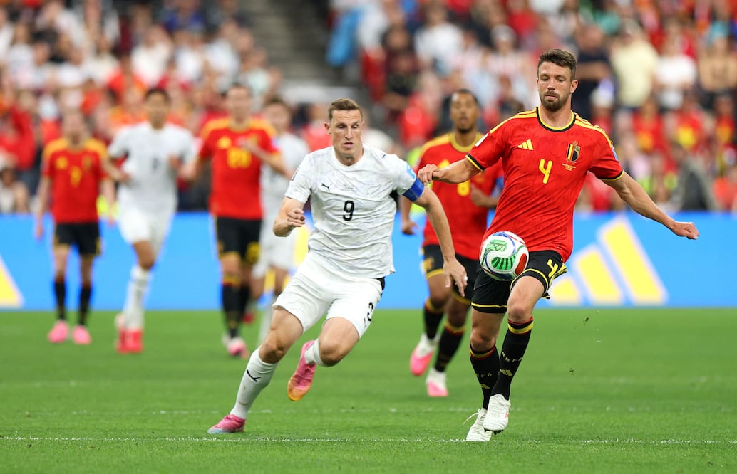 Nueva Zelanda y Bélgica en la Fase de Grupos, durante la Copa del Mundo de 2026 - Foto: AFP