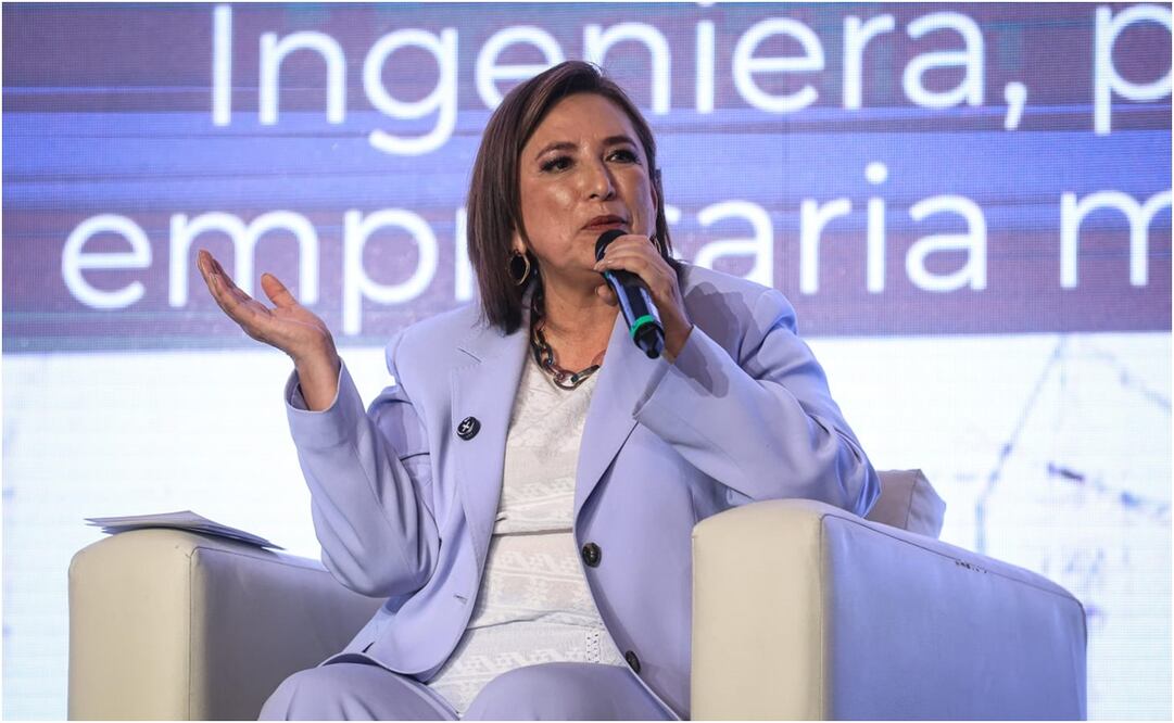 Xóchitl Gálvez asistió al 30 congreso de la cámara mexicana de la industria y la construcción. Foto: Gabriel Pano/ EL UNIVERSAL