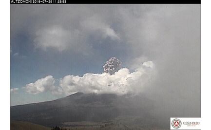 Volcán Popocatépetl registra explosión; continúa en Fase 2
