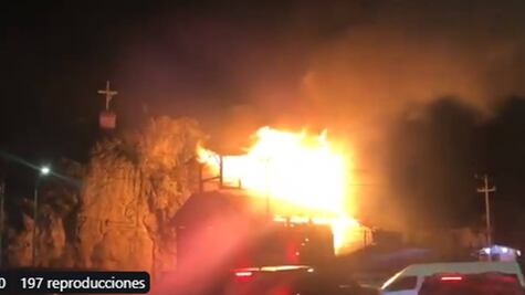 Reportan incendio en sitio histórico La Pedrera en Toluca