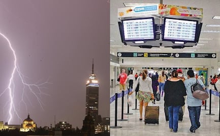 AICM anuncia cierre de pista por lluvia; vuelos presentan demoras