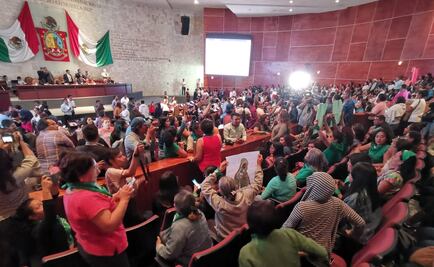 Inicia sesión en Congreso de Oaxaca para votar despenalización del aborto