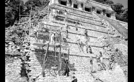 En Palenque, trabajos del descubridor de la Tumba de Pakal