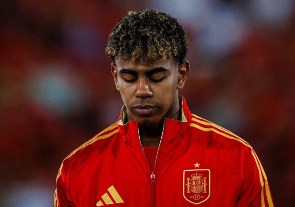 Lamine Yamal en un partido con la Selección Española. Foto: lamineyamal.